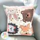 In The Hoop Woodland Patchy Pillow Bean Stitch Project | Designs by JuJu