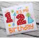 It's My Half Birthday Applique | Machine Embroidery Designs by JuJu
