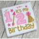 It's My Half Birthday Applique | Machine Embroidery Designs by JuJu
