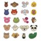 Itty Bitty Animal Faces Machine Embroidery Designs by JuJu