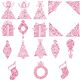 Jacobean Christmas Redwork Machine Embroidery Designs by JuJu