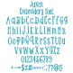 Jaxen Embroidery Font | Machine Embroidery Designs by JuJu