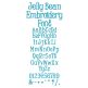 Jelly Bean Embroidery Font | Machine Embroidery Designs by JuJu