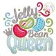 Jelly Bean Queen Applique | Machine Embroidery Designs by JuJu