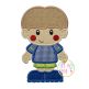Jersey Boy Applique | Machine Embroidery Designs by JuJu
