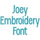 Joey Embroidery Font Machine Embroidery Designs by JuJu