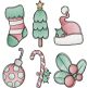 Jolly Christmas Sketch Machine Embroidery Designs by JuJu