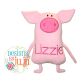 Poppy Pig | Machine Embroidery Designs by JuJu