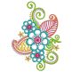 Mehndi Flowers Set 1 Machine Embroidery Designs by JuJu