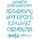 June Apple Embroidery Font | Machine Embroidery Designs by JuJu