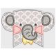 Jungle Animal Flags Boys Applique Machine Embroidery Designs by JuJu 