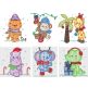 Jungle Christmas Applique Machine Embroidery Designs by JuJu 