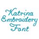 Katrina Embroidery Font | Machine Embroidery Designs by JuJu