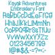 Kayak Adventures Embroidery Font | Machine Embroidery Designs by JuJu
