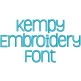 Kempy Embroidery Font Machine Embroidery Designs by JuJu