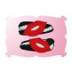 Kissy Lips Snap Clip Mini