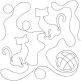 Kitty and Yarn End-to-End Quilting | Machine Embroidery Designs by JuJu