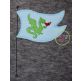 Knight Flag Bean Applique | Machine Embroidery Designs by JuJu
