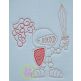 Knight Standing Embroidery | Machine Embroidery Designs by JuJu
