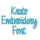 Krato Embroidery Font | Machine Embroidery Designs by JuJu