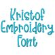Kristof Embroidery Font | Machine Embroidery Designs by JuJu