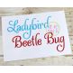 Ladybird Embroidery Font | Machine Embroidery Designs by JuJu