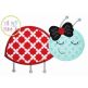 Ladybug 3 Applique | Machine Embroidery Designs by JuJu