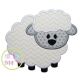 Lamb Applique | Machine Embroidery Designs by JuJu