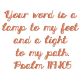 Psalm 119:105 5x7
