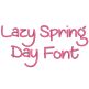 Lazy Spring Day Embroidery Font Machine Embroidery Designs by JuJu