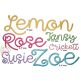 Lemon Meringue Embroidery Font | Machine Embroidery Designs by JuJu