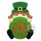 Leprechaun Girl Monogram Peeker Applique | Machine Embroidery Designs by JuJu