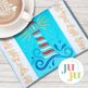 ITH Lighthouse Mug Rug | Machine Embroidery Designs by JuJu