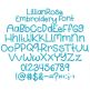 Lillian Rose Embroidery Font | Machine Embroidery Designs by JuJu