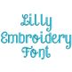 Lilly Embroidery Font Monogram Alphabet Machine Embroidery Designs by JuJu
