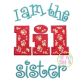 I am the lil sister Applique | Machine Embroidery Designs by JuJu