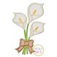 Lily Bouquet Applique | Machine Embroidery Designs by JuJu