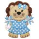 Lion Cheer Applique | Machine Embroidery Designs by JuJu