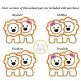 Lion Pair Applique Digital Machine Embroidery Designs by JuJu