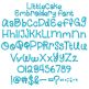 Little Cake Embroidery Font | Machine Embroidery Designs by JuJu