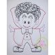 Little Dracula Bean Embroidery | Machine Embroidery Designs by JuJu