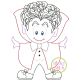 Little Dracula Bean Embroidery | Machine Embroidery Designs by JuJu