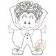 Little Dracula Bean Embroidery | Machine Embroidery Designs by JuJu