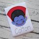 Little Dracula Face Applique | Machine Embroidery Designs by JuJu