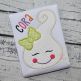 Little Ghost Face Girl Applique | Machine Embroidery Designs by JuJu