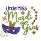 Little Miss Mardi Gras Applique | Machine Embroidery Designs by JuJu