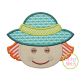 Little Scarecrow Face Boy Applique | Machine Embroidery Designs by JuJu