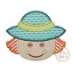 Little Scarecrow Face Boy Applique | Machine Embroidery Designs by JuJu