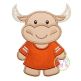Longhorn Jersey Applique | Machine Embroidery Designs by JuJu