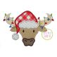 Longhorn Santa Applique | Machine Embroidery Designs by JuJu